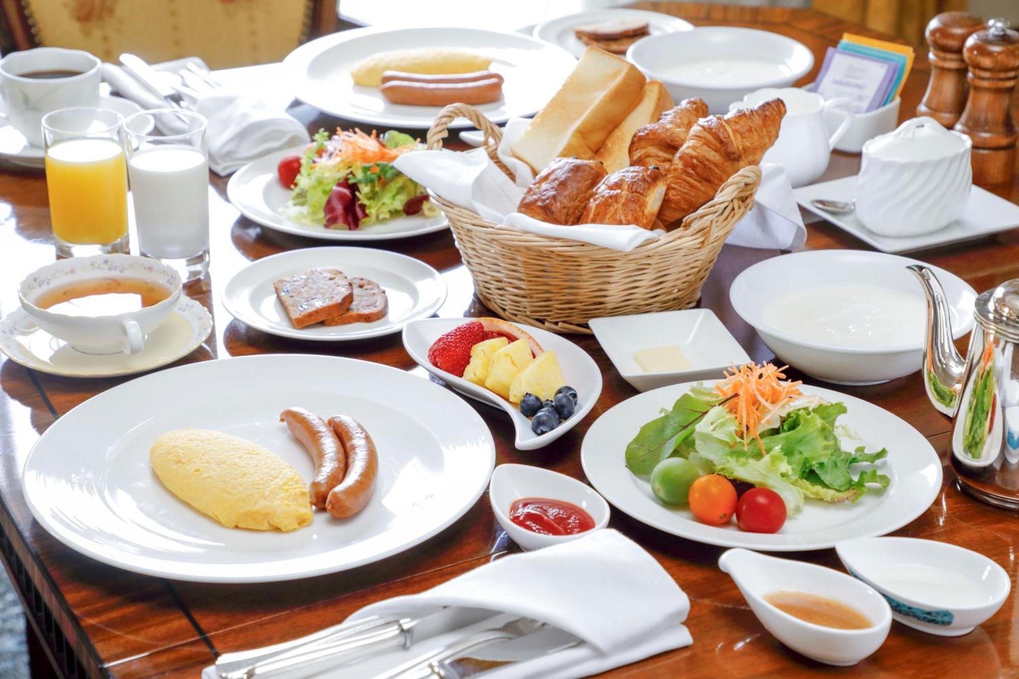 Premier Hotel -Tsubaki- Sapporo Chambre photo A typical Western breakfast